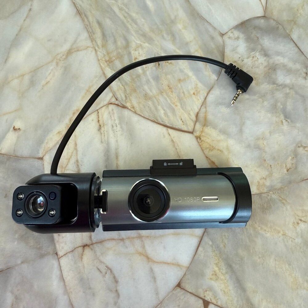 2 Lens Dash Cam 1080P HD Car Video Recorder Front/Inside Camera Night Vision‎